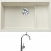 Blanco SUBLINE 700 U Level biela soft 527172 + Blanco MIDA chróm 517742