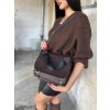 Tmavohnedá crossbody kabelka Laura Biaggi DX-F235-chocoNEW