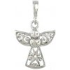 Strieborný prívesok anjel