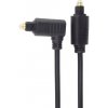 PremiumCord Kábel Toslink - Toslink 90 °, hrúbka kábla: 4.0mm, dĺžka 2m