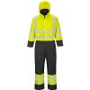 PORTWEST HI-VIS CONTRAST KOMBINEZA S485 / Zateplená reflexná kombinéza - HV žltá/čierna 4XL