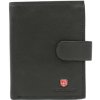 Peterson MR-14L-CN čierna pánska kožená peňaženka 9,5 x 13 x 2,5 cm