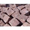 3 Červená žula dlažobné kocky 10/10/5 cm - 9 m2/t