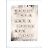 Reprodukcia Christmas Scrabble Merry