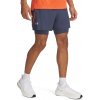 Pánske Šortky 2 v 1 UNDER ARMOUR UA LAUNCH 5'' 2-IN-1 SHORTS 1382640-045 – Sivá