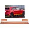 KITT Side Decals Sticker Vinyl Matte Orange suitable for MERCEDES Benz C238 Coupe W212 W213 E200 E300 E350 E46 E63 C207 A207