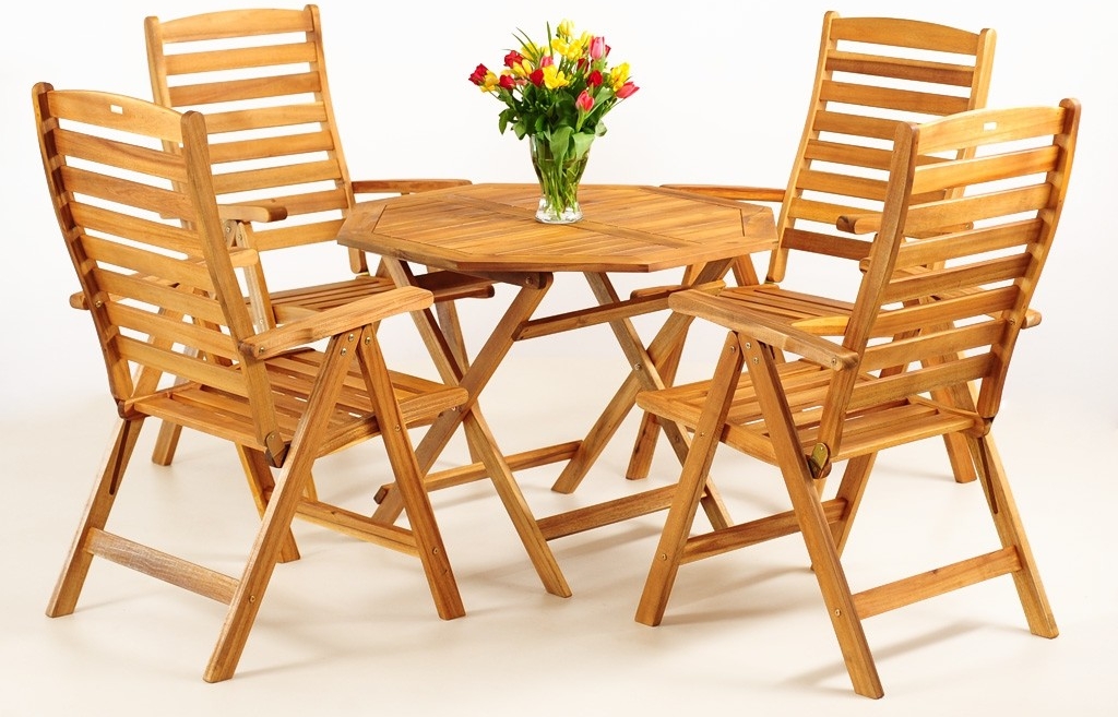 Drevený záhradný stôl a 4 stoličky Kirk 2 od 462,1 € - Heureka.sk