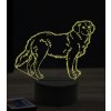 Beling 3D lampa, Zlatý retríver, 7 farebná JAK5