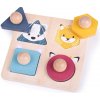 Bigjigs Toys puzzle v tvare zvieratiek