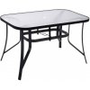 Záhradný stôl SPRINGOS GF1014​​​​​​​ - čierny