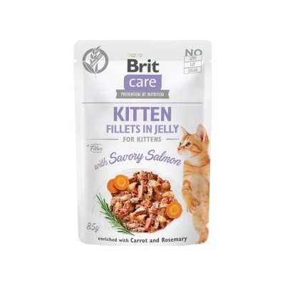 Brit Care Cat Pouch Kitten Fillets in Jelly with Savory Salmon 85 g