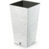 Prosperplast kvetináč Furu Square bielý 29,5 cm