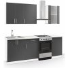 Casarredo FESTA kuchynská linka 160, antracit-biela