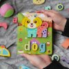 Anglické puzzle pre najmenších - psík