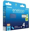 Batéria nabíjacia Panasonic Eneloop AAA, HR03, 800mAh, Ni-MH, blister 4ks + Cestovné puzdro na 4ks nabíjacích batérii (BK-4MCDEC4BE)