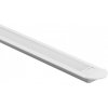Hliníkový zapustený LED profil biely 2 m s tienidlom z mliečneho skla pre LED pásy + krytky Ecolight série P