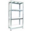 Pozinkovaný regál Biedrax 50 x 120 x 180 cm - 4 police biele lamino 12mm