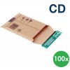 Kartónové zásielkové obálky z lepenky CD, 100 ks