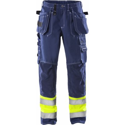 Fristads Výstražné pracovné nohavice 247 FAS Modrá-Žltá