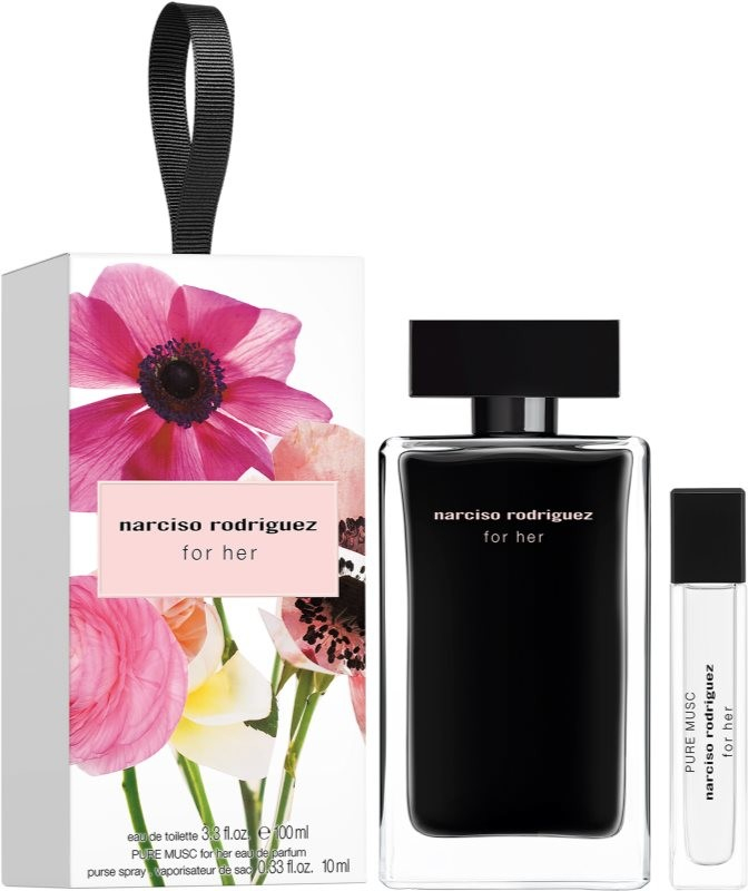 Narciso Rodriguez For Her darčekový set toaletná voda 100 ml + parfumovaná voda Pure Musc 10 ml