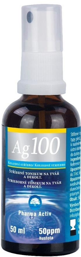 Pharma Activ Koloidné striebro Ag100 50ppm spray 50 ml