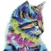 ZUTY Maľovanie podľa čísel - MAČIČKA Rámovanie: bez rámu a bez vypnutia plátna, Rozmer: 80x100 cm