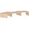 Podstavec pod monitor Shumee Stojan na monitor, 60 × 24 × 10,5 cm, masívne borovicové drevo (813934)