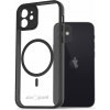 Kryt na mobil AlzaGuard Clear TPU Case Compatible with Magsafe pre iPhone 12 čierne (AGD-PCMT16B)