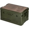 NILS CAMP Skladací box NCB4002 2v1 s vekom a dreveným vrchom 32L zelený