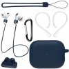 AppleKing praktická sada 6v1 pre AirPods Pro 3 - tmavomodrá - možnosť vrátiť tovar ZADARMO do 30tich dní