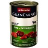 Animonda Gran Carno Adult hovězí kachní srdce 400 g
