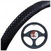 4CARS POŤAH VOLANTU 37-39CM čierny masážny