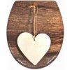 Schutte Záchodová WC doska s tlmením / Wood heart