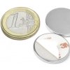 Neodymový kotoučový magnet KT-22-02-3M samolepicí