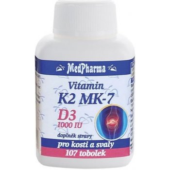 MedPharma Vitamín K2 MK-7 + D3 107 tabliet