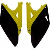 RTECH bočné číslové tabuľky (Suzuki RM-Z 250 10-16), RTECH (čierno-žlté, pár)