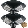 MasterLED 2 x 200W LED solárna okrúhla pouličná a záhradná lampa, diaľkové ovládanie, 6000K, IP65, VIP0277_2