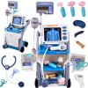 JOKO Sada Detský lekársky vozík s Röntgenom a stetoskopom na batérie lekárska sada so zvukom modrý