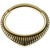 Piranha Náušnice Indiana Wildcat pre septum 1,2x6mm Veľkosť: Zirconline - zlatá - 1,2x6mm