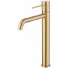 Imex GENOVA stojanková vysoká umývadlová batéria kartáčované zlato BDG053-3OC