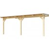 WEKA Drevená záhradná pergola 672 (5,4x3,7 m) - 12 x 12 cm prírodný