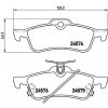 BREMBO Sada brzdových platničiek kotúčovej brzdy P83087