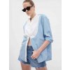 Gap Big Shirt svetlomodrá biela