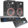 Max Complete 500W Bluetooth a USB DJ Set reproboxů se zesilovačem a mixpultem