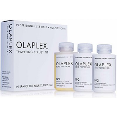 Olaplex Traveling Stylist Bond Multiplier No. 1 100 ml + Bond Perfector No. 2 2 x 100 ml + Dosing Dispenser darčeková sada