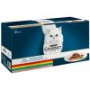 Gourmet Perle Multipack mini filetky ve šťávě hovězí, kuře, králík, losos 60x85 g