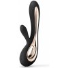 Vibrátor LELO Soraya 2 Black, luxusný vibrátor so stimulátorom klitorisu 22 x 3,5 cm