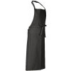 Cg Workwear Verona Dlhá pracovná zástera s trakmi 00130-01 Raven 110 x 75 cm
