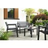 KETER Záhradný nábytok Emily Patio Set so sedákmi grafitová PE610019