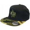 Vass Šiltovka Snapback Black With Camo Peak